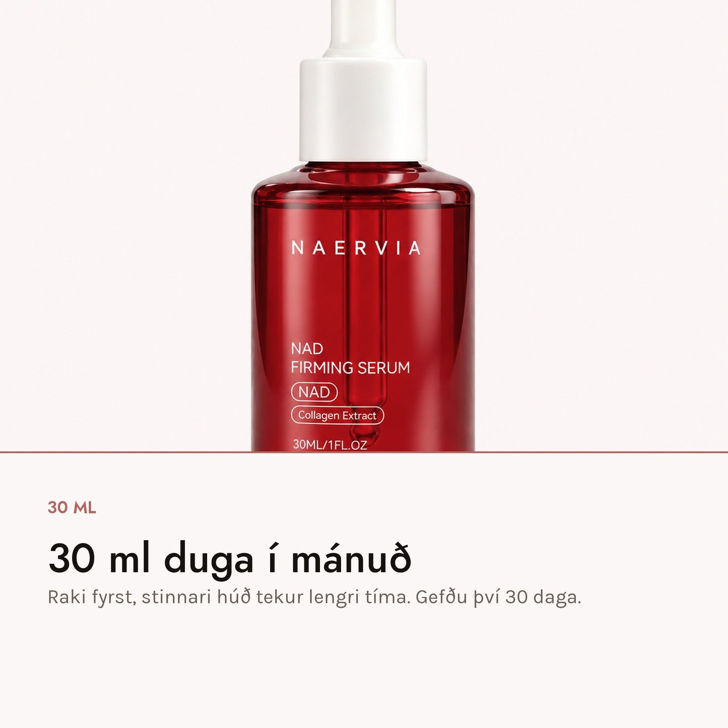 30 ml duga í mánuð